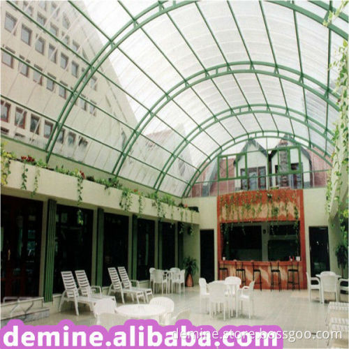 Suzhou Colorful Sound insulation polycarbonate(pc) board for the Coffee House Anti-aging High Light Transmittance
